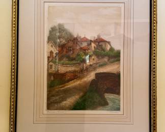 Framed and Matted "Perseran (Cavers)" - Florence - Camilla Lucas