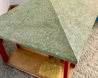 Vintage Dollhouse with Hinged Roof