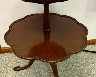 Two-Tiered Pie Crust Table