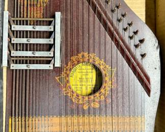Samuel C. Osborn 4 Chord Autoharp Zither, Panama Model