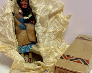 Vintage Bully Good Skookum Native American Doll