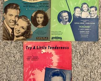 Various Sheet Music Books