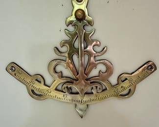 Brass Nautical Inclinometer / Pitch Gauge