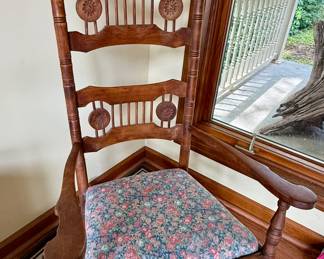 Ornate Carved Rocking Chair