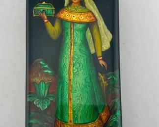 Hand painted Russian lacquer box