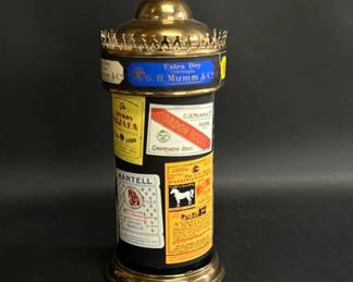 Vintage musical kiosk Deco decanter with original box