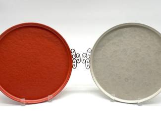 Kyes moire glaze trays (2)