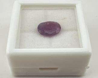 Loose GIA certified Kashmire purple sapphire; approx. 2.29 carats