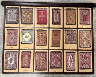Vintage salesman samples Persian rugs
