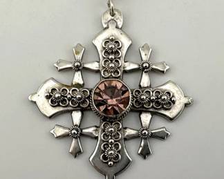 900 silver Jerusalem cross pendant