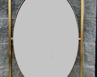 La Barge Regency style brass mirror
