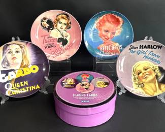 Movie theme dessert plates
