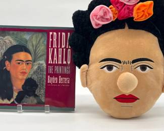 Frida Kahlo "Stuffed Portrait" pillow and book