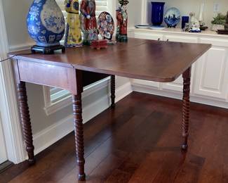 Antique barley twist gateleg table