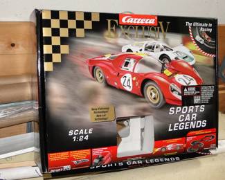 Carrera Sports Car Legend Track and two slot cars 1:24 scale