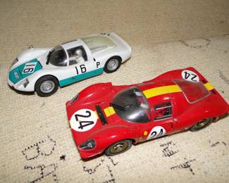 The two slot cars Carrera ExclusiV