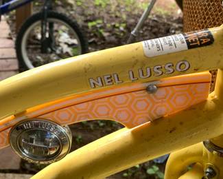#105 Yellow Huffy Girls Bike w/back rack & Basket $75.00