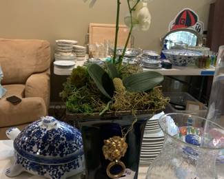 #140 Brass Lions Head Cache Pot $50.00