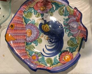 #131 Ceramic Fish plate - Hand-made in Greece $20.00