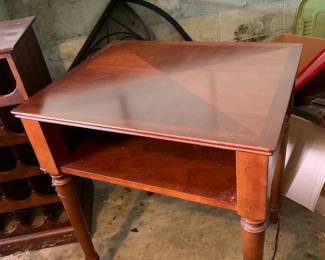 #67 Wood TV Stand w/Shelf - 24x19x27 $75.00