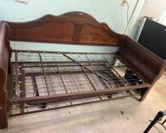 #96 Wood Daybed w/trundle (as is) - 7' $75.00