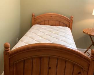 #3 Lea Pair of Pine Twin Bed Frames $200.00