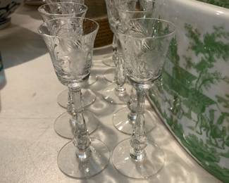 #120 Set of 10 Cordials $20.00