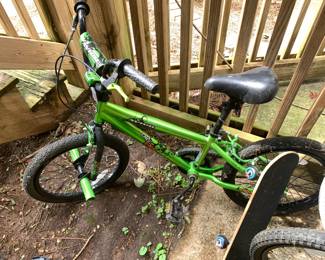 #108 Lime Green Boys BMX Bike - Avigo $30.00