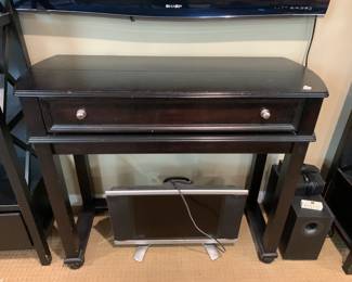 #12 Black Desk w/flip-up top and drop-down front - w/cubbies - 46x18x37H (31" to desk ) $75.00