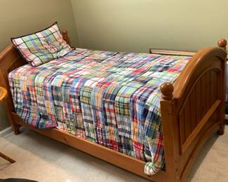 #3 Lea Pair of Pine Twin Bed Frames $200.00
