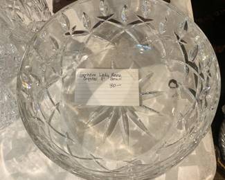 #151 Gorham lady Anne crystal 9 inch bowl $30.00