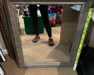 #29 White Gold Beveled Mirror - 28x35 $100.00