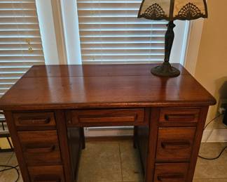 This wonderful Cherry, Pine and other Desk was handmade in the 1930's from reclaimed wood from a Chicken Coop.
You have to see it to appreciate the Beauty and workmanship involved.