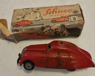 Vintage Schuco Kommand EM 2000 Car with box. Box is tatty but with it.
1950's German Toy.