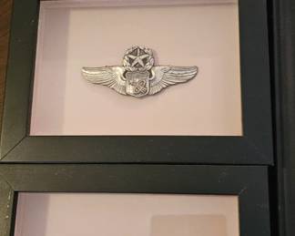 Sterling Silver Framed Army Air Corps Wings