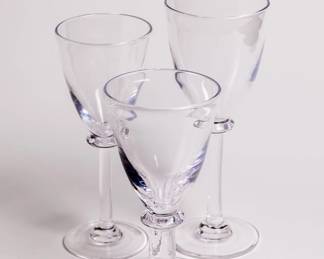 Wine & wate sets by Simon Pearce