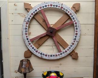 Carnival game board, table lamp, salad bowl