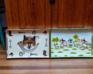 Serving trays -- Hunting tray sold