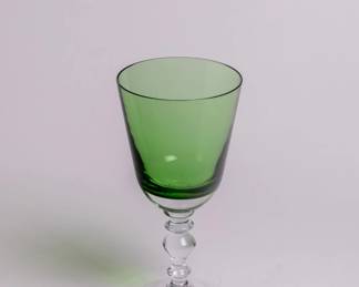 Green wine/water set