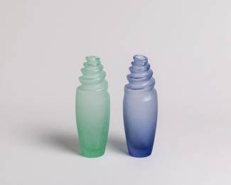 Lalique spiral vases