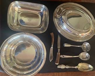 Sterling (left) and Silver plate (right)
