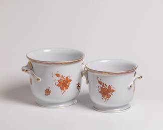 Herend Rust Garden pots