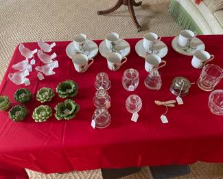 Veggie candle holders Darningneedle Cups and saucers