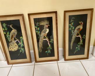 Vintage feather art