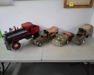 !920's Keystone train, Buddy L Military Vehicles
