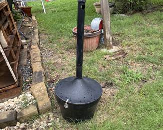 Outside cigarette ashtray large
