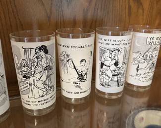 Risqué Glassware Set of 7