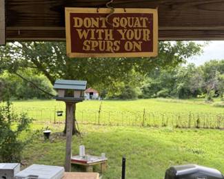 Witty Saying and large outdoor cigarette Ashtray