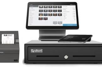 Square checkout system with cash drawer & receipt printer