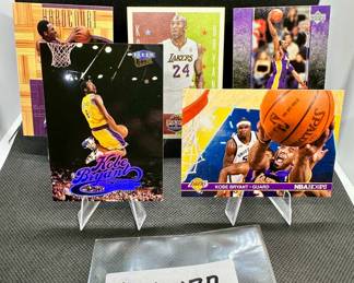 (5) Kobe Bryant Basketball Cards Los Angeles Lakers